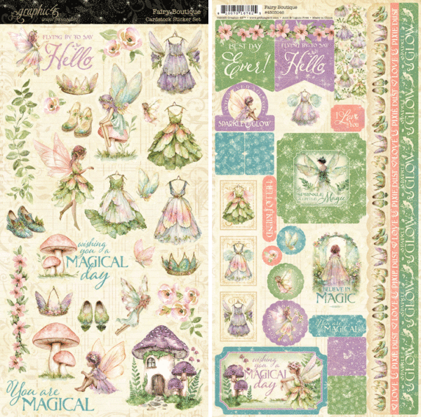 Graphic 45 Fairy Boutique Cardstock Sticker Set